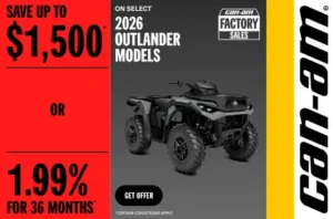 Read more about the article Save up to $1,500 OR 1.99% for 36 months on select 2026 Outlander models