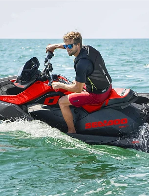 Rider on a Sea-Doo watercraft